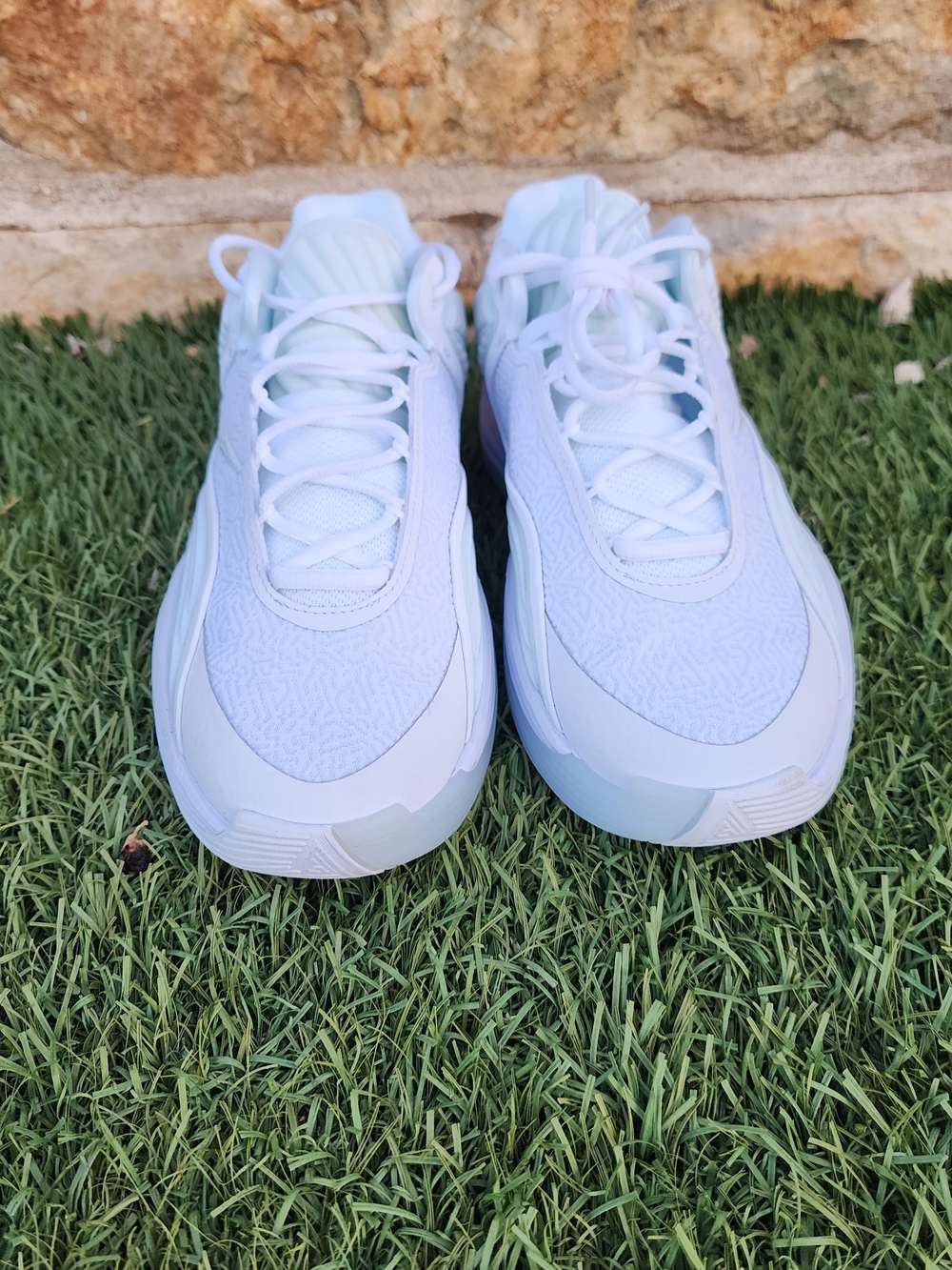 Nike Giannis Freak 7 TB Basketball Shoe - Triple White with Mint Tint